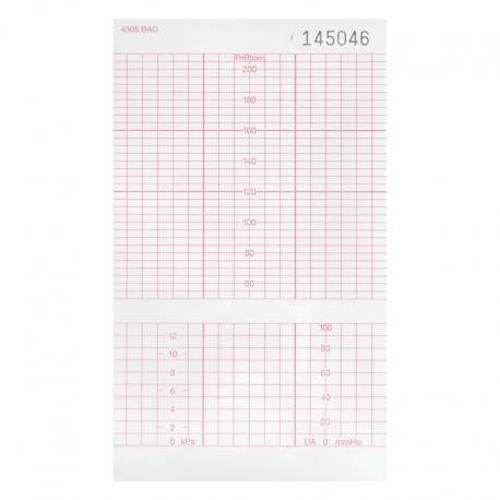 Hartie EKG top 152 mm x 90 mm x 160 foi