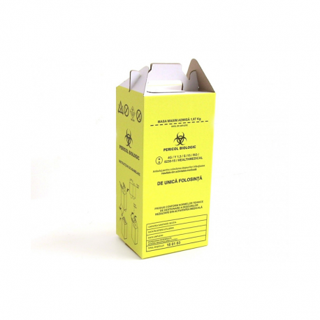 Cutie carton pentru deseuri infectioase 20 L