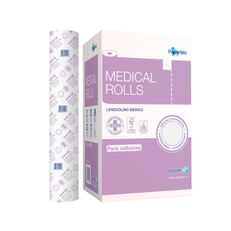 Rola cearceaf medical 59 X 80 cm lungime 2 straturi pentru examinare
