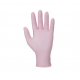 Manusi examinare din nitril nepudrate roz 100 buc cutie