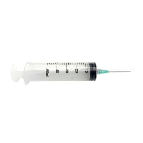 Seringi sterile 50 ml cu ac luer lock 21G - Hertzmed -25 buc / cutie