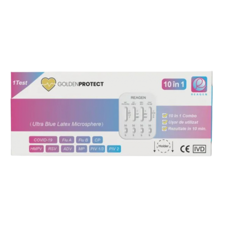 Test rapid combo 10 in 1 infectii respiratorii inclusiv HMPV