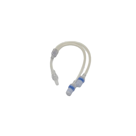 Tub conector in Y cu 2 valve MRI 15cm+15cm+3cm injectomate Dual Head 350 spi