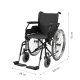 Scaun cu rotile universal SteelMan START