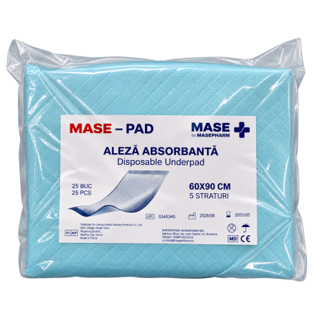 Aleza Absorbanta - Mase - 60x90 cm, 5 straturi, set 25 buc